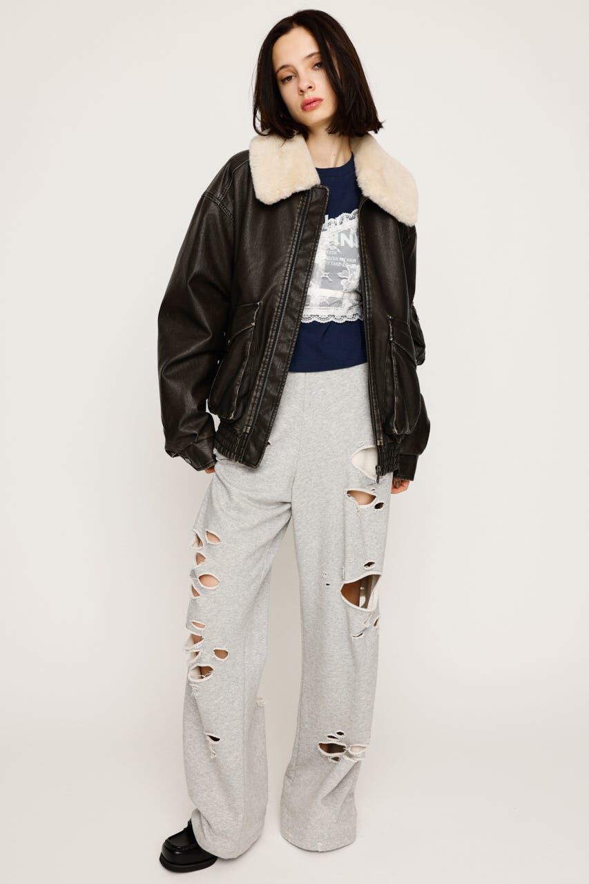 SLY「WASHED PUFFER ブルゾン」|ブルゾン・スタジャン|