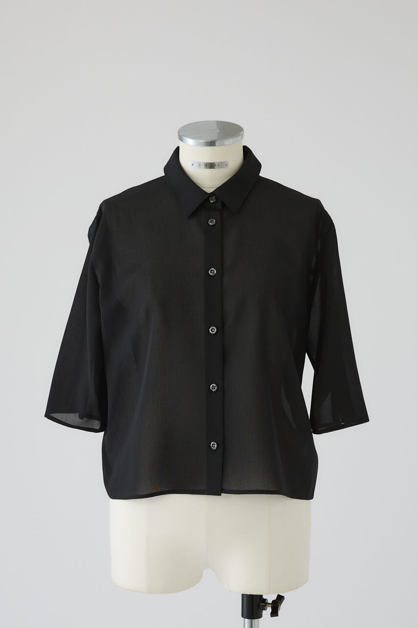 RIM.ARK 「Hidden detail box shirt」|シャツ・ブラウス|BLK