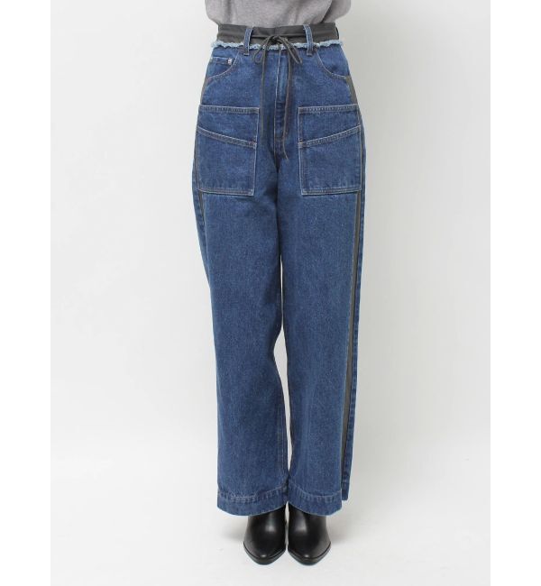 CALNAMUR「サイドラインデニムパンツ」|デニム|