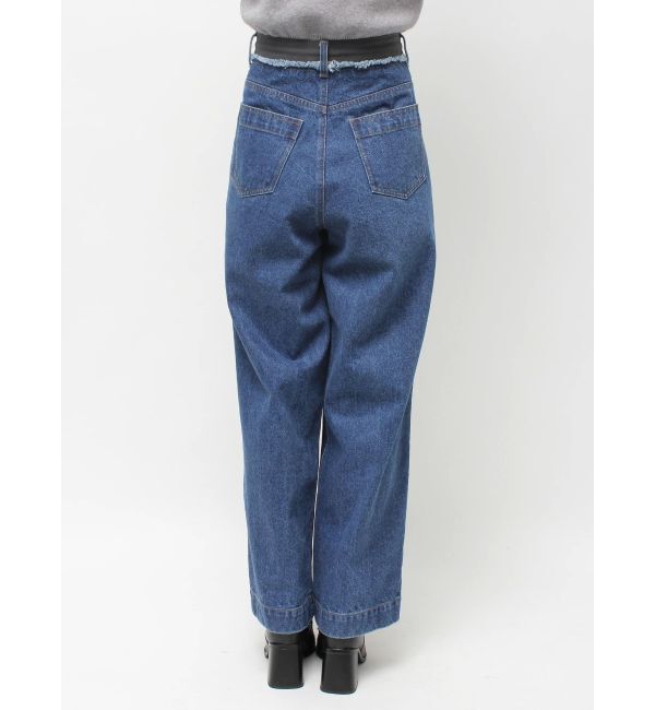 CALNAMUR「サイドラインデニムパンツ」|デニム|