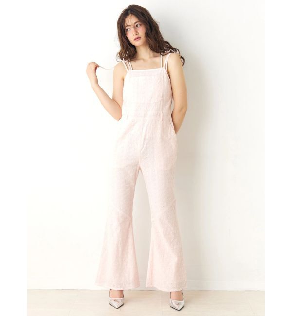 CALNAMUR「コットン刺繍サロペット」|オールインワン|