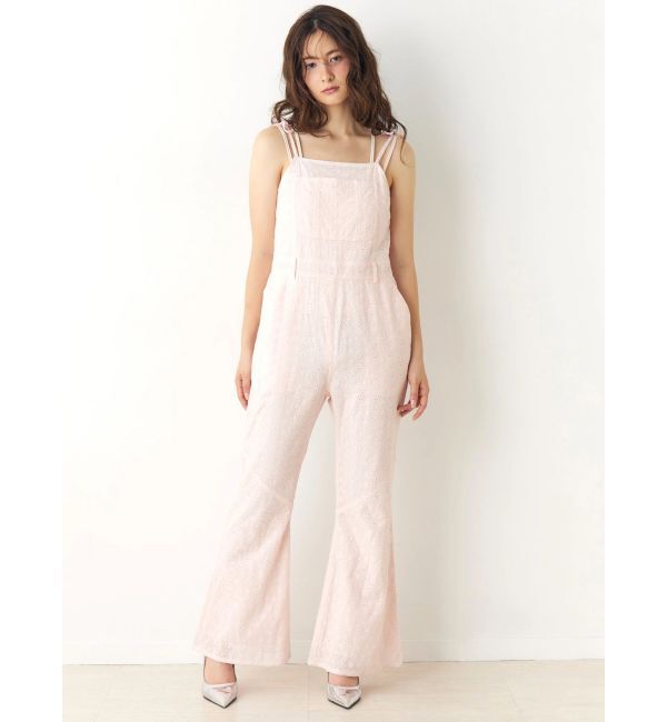 CALNAMUR「コットン刺繍サロペット」|オールインワン|