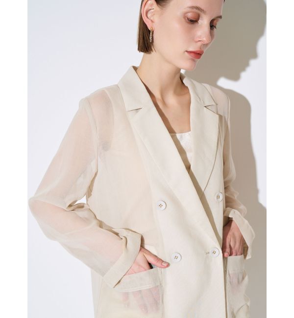 ELENDEEK「SHEER JK」|テーラードジャケット|