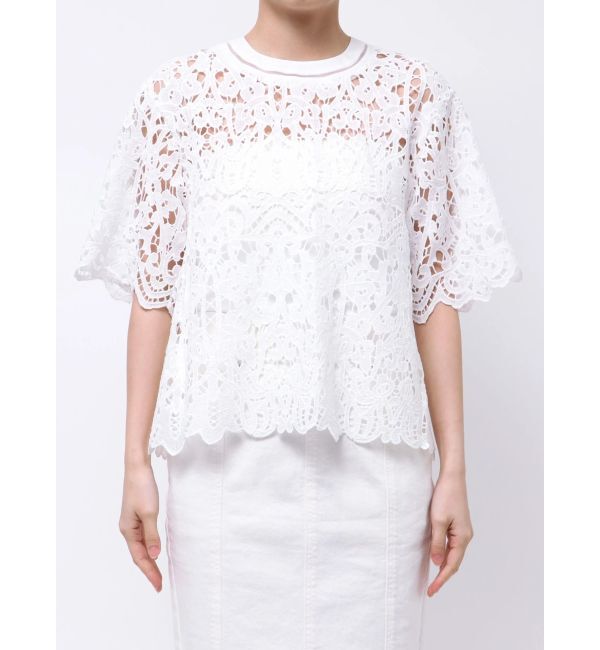 ELENDEEK「LACE T-BL」|シャツ・ブラウス|