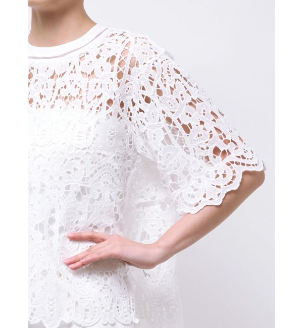 ELENDEEK「LACE T-BL」|シャツ・ブラウス|