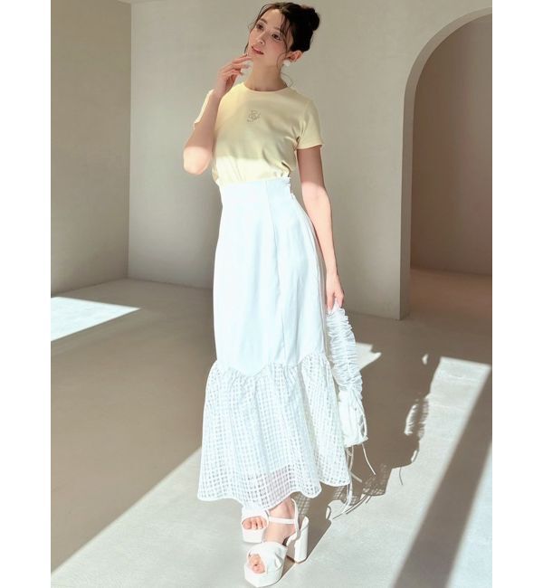 RESEXXY「スカラップ切替えフレアスカート」|スカート|