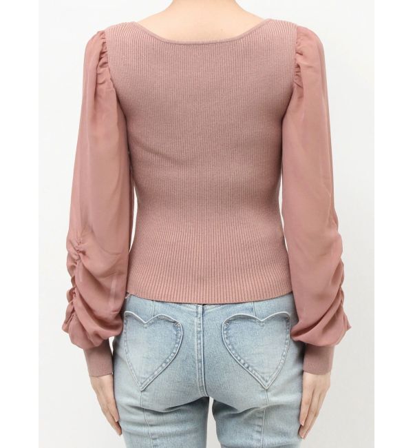 RESEXXY「シアースリーブニットプルオーバー」|ニット・セーター|