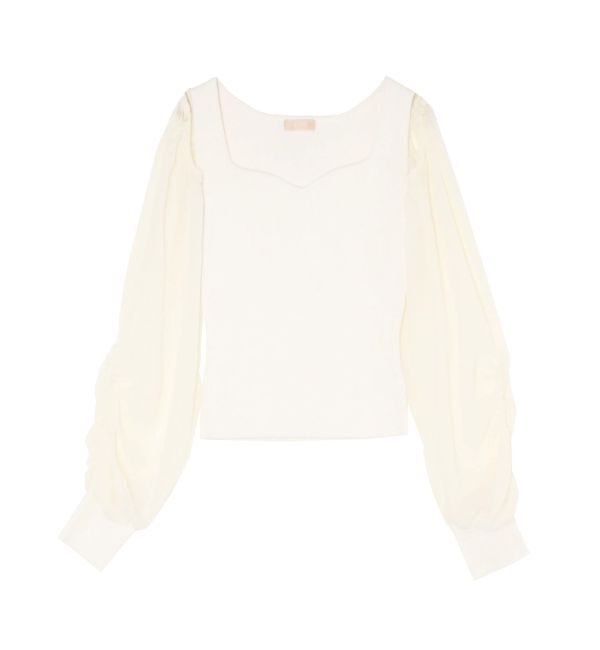 RESEXXY「シアースリーブニットプルオーバー」|ニット・セーター|