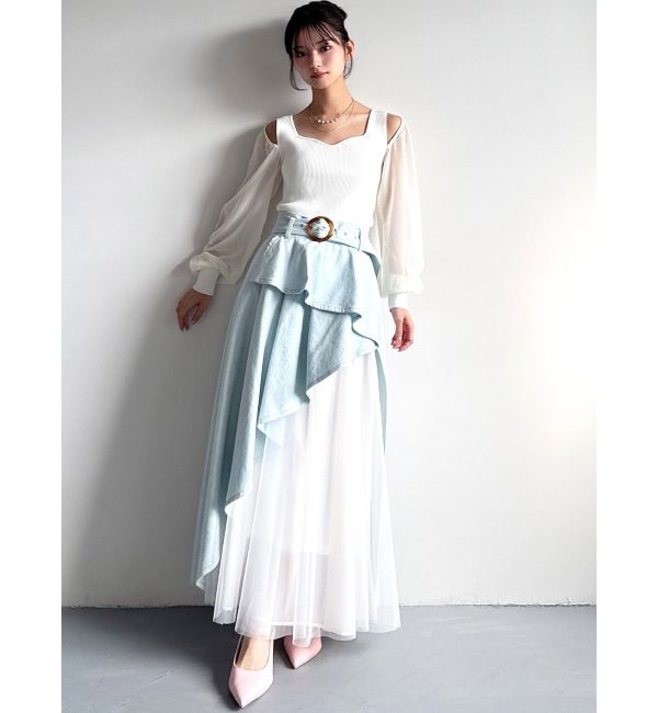 RESEXXY「シアースリーブニットプルオーバー」|ニット・セーター|