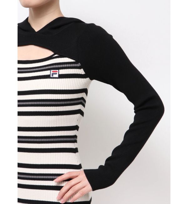 RESEXXY「【FILA】フーディミニニットワンピース」|ワンピース|