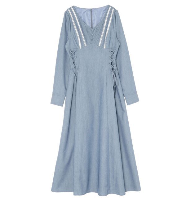 RESEXXY「バイカラーピンタックフレアワンピース」|ワンピース|