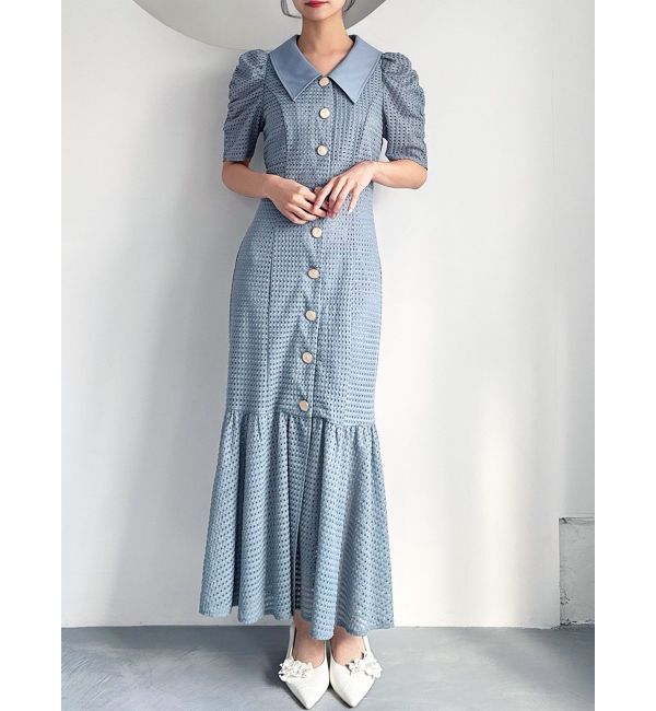 RESEXXY「ラッセルマーメイドワンピース」|ワンピース|ブルー