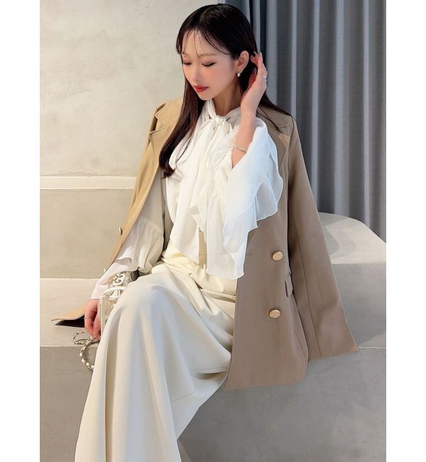 RESEXXY「ワイドスリーブラッフルボリュームブラウス」|シャツ・ブラウス|