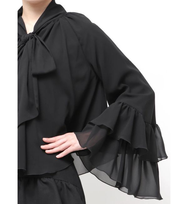 RESEXXY「ワイドスリーブラッフルボリュームブラウス」|シャツ・ブラウス|