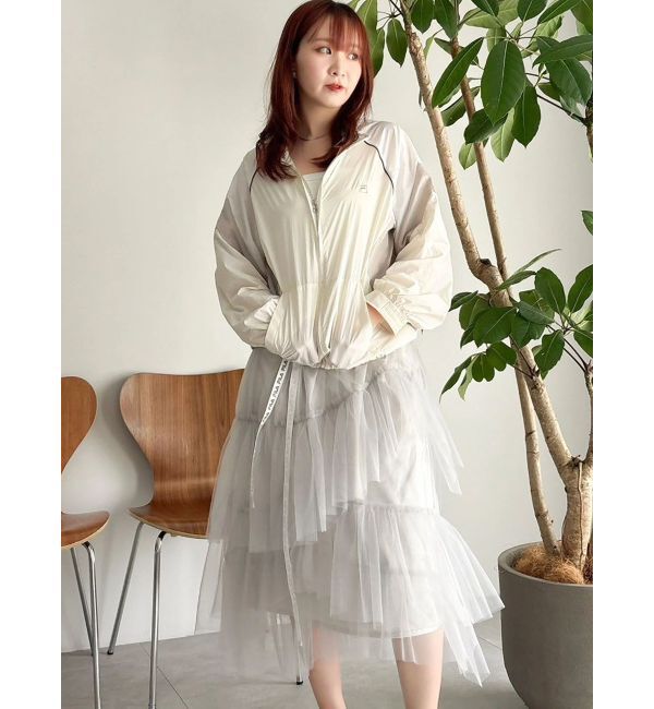 dazzlin「【FILA別注】バイカラースイッチングミドルブルゾン」|ブルゾン・スタジャン|