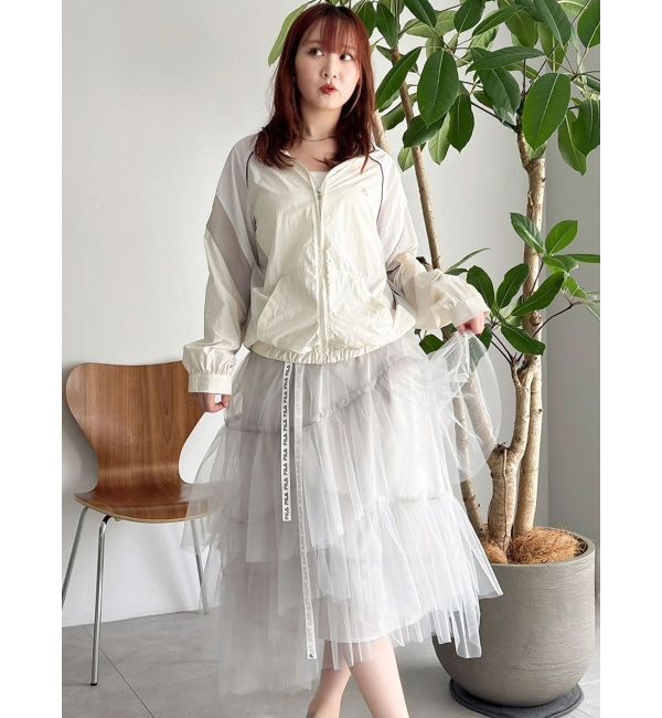 dazzlin「【FILA別注】バイカラースイッチングミドルブルゾン」|ブルゾン・スタジャン|