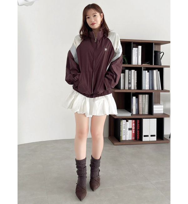 dazzlin「【FILA別注】バイカラースイッチングミドルブルゾン」|ブルゾン・スタジャン|