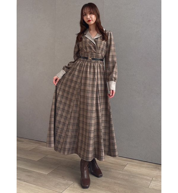 dazzlin「【POLO BCSコラボ】テーラーカラーフレアワンピース」|ワンピース|