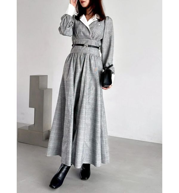 dazzlin「【POLO BCSコラボ】テーラーカラーフレアワンピース」|ワンピース|