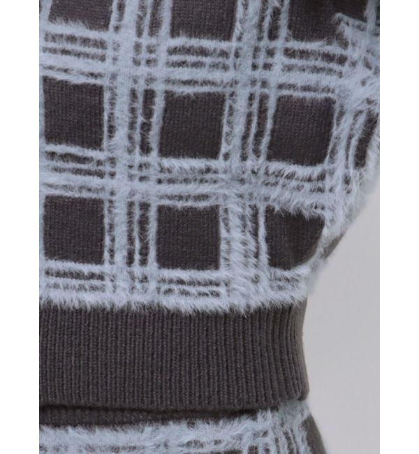 MERCURYDUO「チェックミニニットセットアップ」|ワンピース|