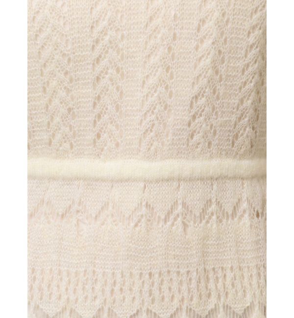 MERCURYDUO「モヘヤニットスカシアミワンピース」|ワンピース|