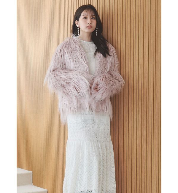 MERCURYDUO「モヘヤニットスカシアミワンピース」|ワンピース|