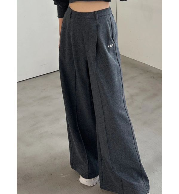 MERCURYDUO「【FILA別注】裏毛センターシームパンツ」|その他|チャコールグレー