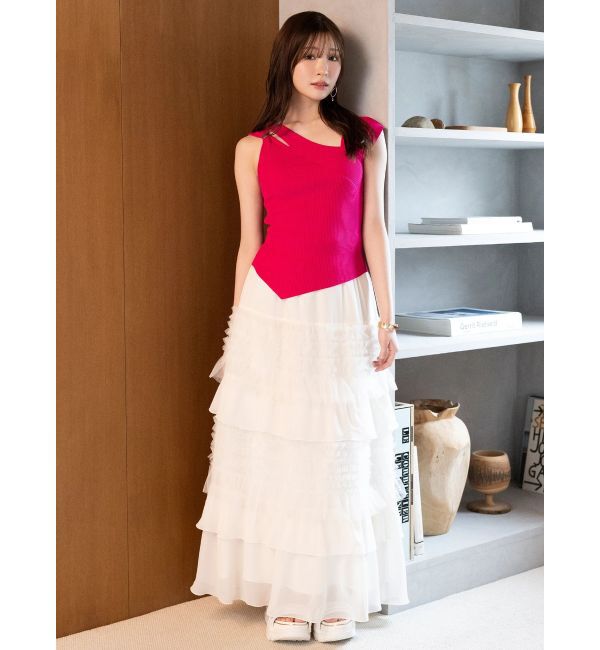 MERCURYDUO「ティアードボリュームスカート」|スカート|