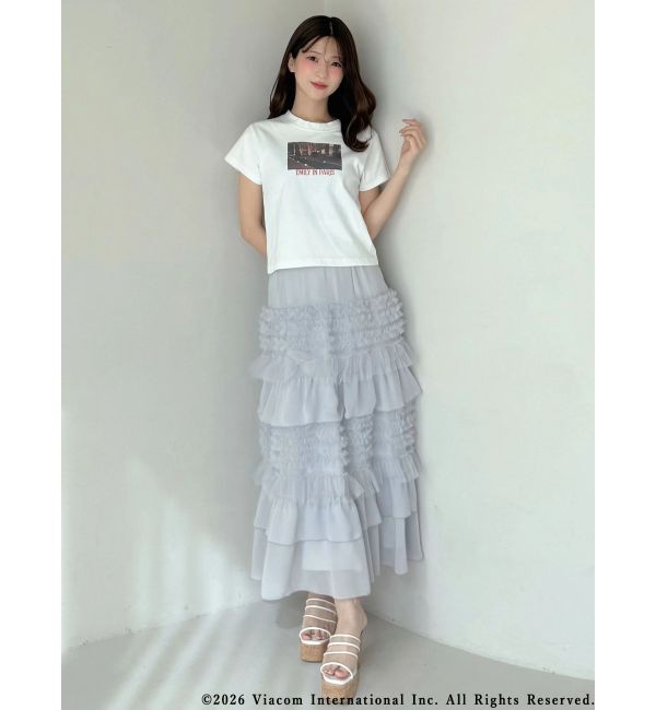 MERCURYDUO「ティアードボリュームスカート」|スカート|