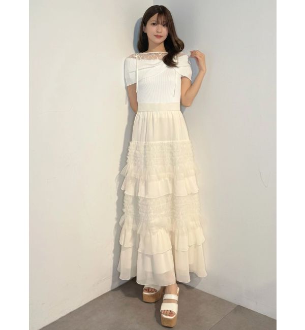 MERCURYDUO「ティアードボリュームスカート」|スカート|