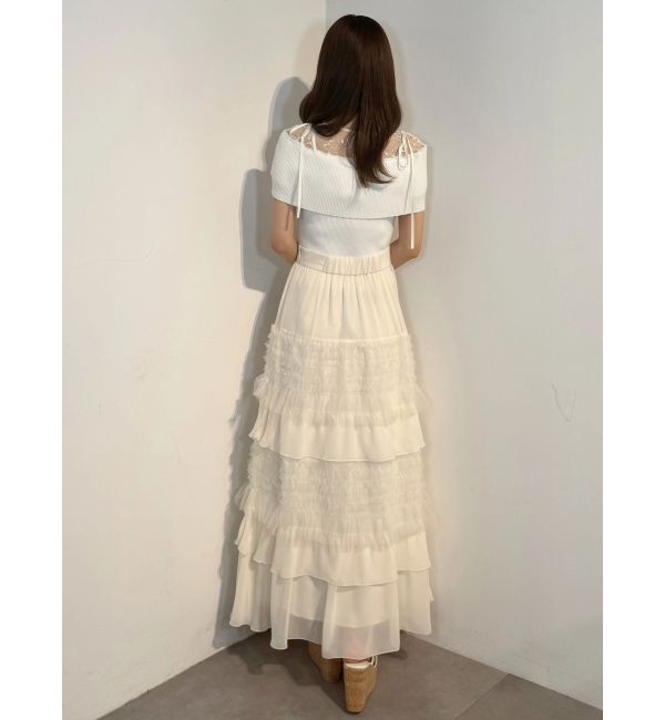 MERCURYDUO「ティアードボリュームスカート」|スカート|