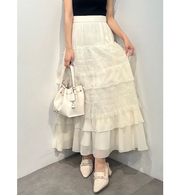 MERCURYDUO「ティアードボリュームスカート」|スカート|
