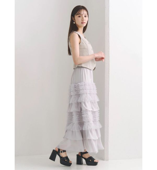 MERCURYDUO「ティアードボリュームスカート」|スカート|