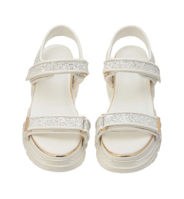 MERCURYDUO「ダブルベルトメタルラインスポサン」|サンダル|