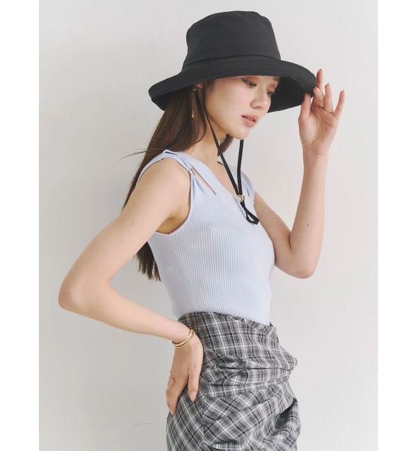 MERCURYDUO「アシメカッティングリブニット」|ニット・セーター|