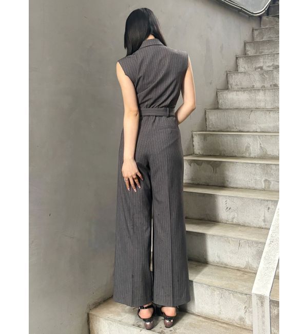 MURUA「テーラードノースリオールインワン」|オールインワン|