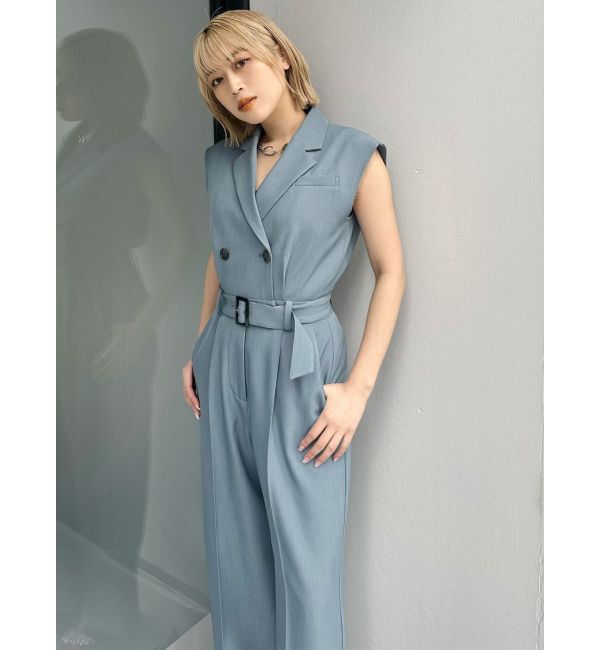 MURUA「テーラードノースリオールインワン」|オールインワン|