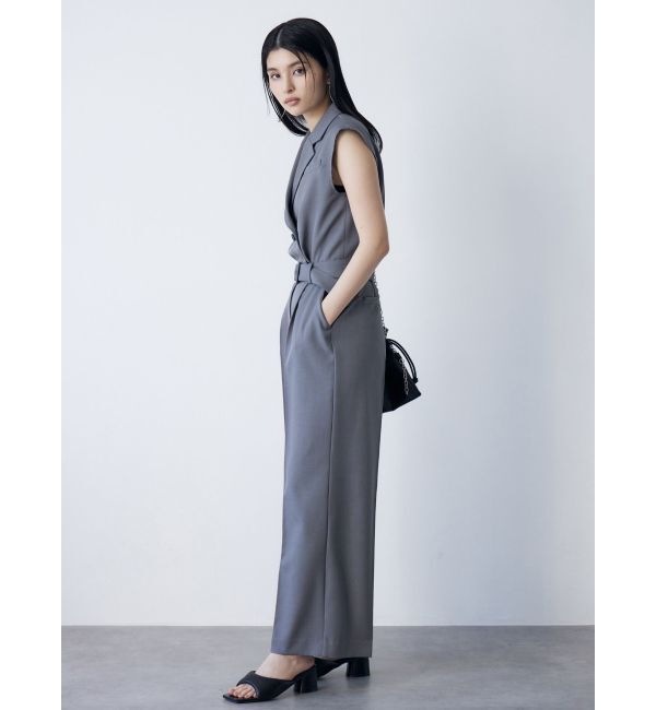 MURUA「テーラードノースリオールインワン」|オールインワン|