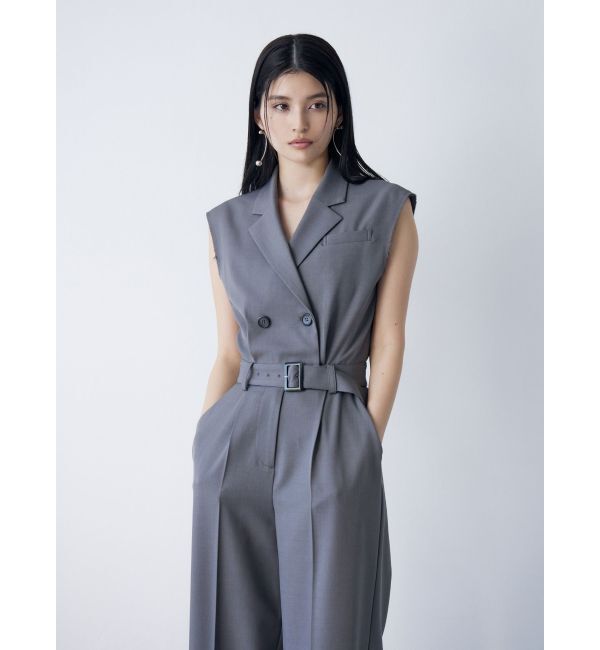 MURUA「テーラードノースリオールインワン」|オールインワン|