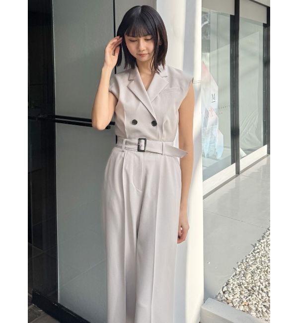 MURUA「テーラードノースリオールインワン」|オールインワン|