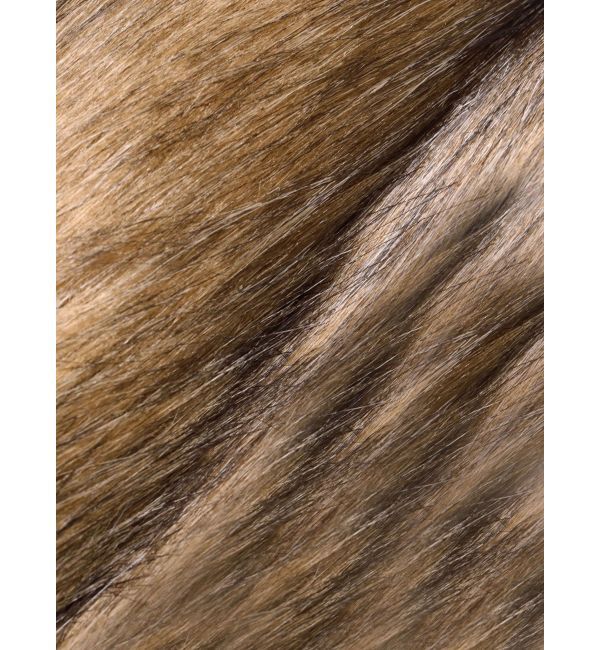 MURUA「フェイクファーラインジャガードコート」|ステンカラーコート|