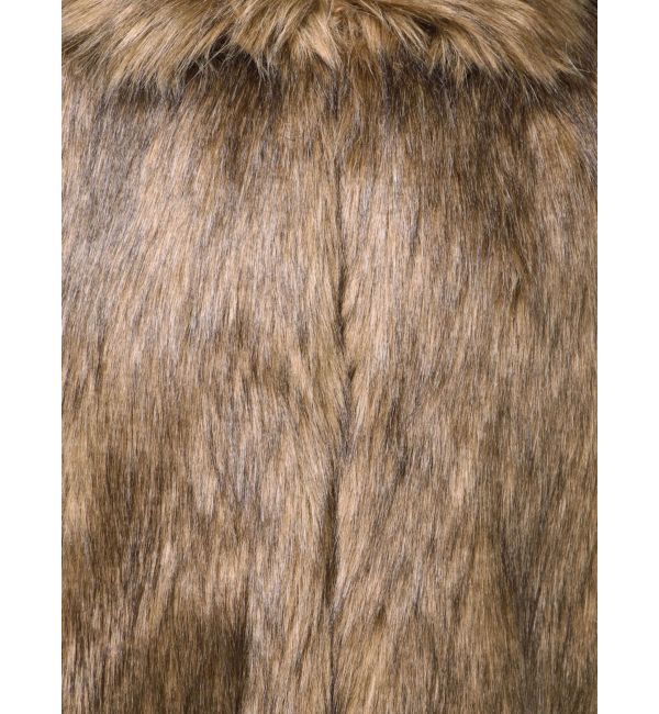 MURUA「フェイクファーラインジャガードコート」|ステンカラーコート|