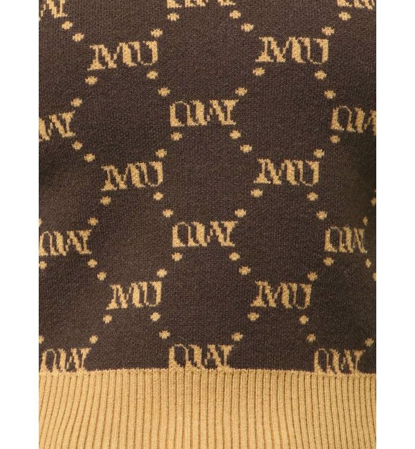 MURUA「モノグラムバイカラーニット」|ニット・セーター|