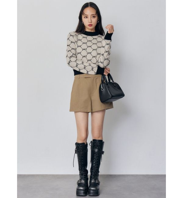 MURUA「モノグラムバイカラーニット」|ニット・セーター|