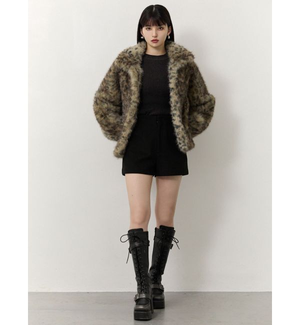 MURUA「レオパードフェイクファーコート」|その他|