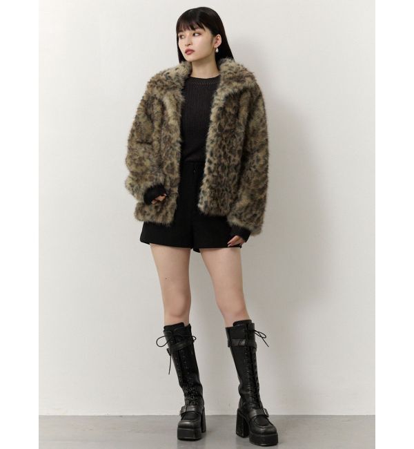 MURUA「レオパードフェイクファーコート」|その他|