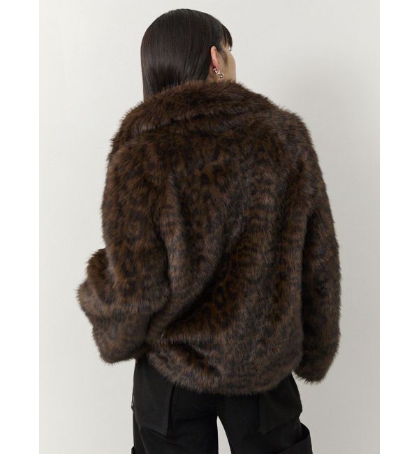 MURUA「レオパードフェイクファーコート」|その他|