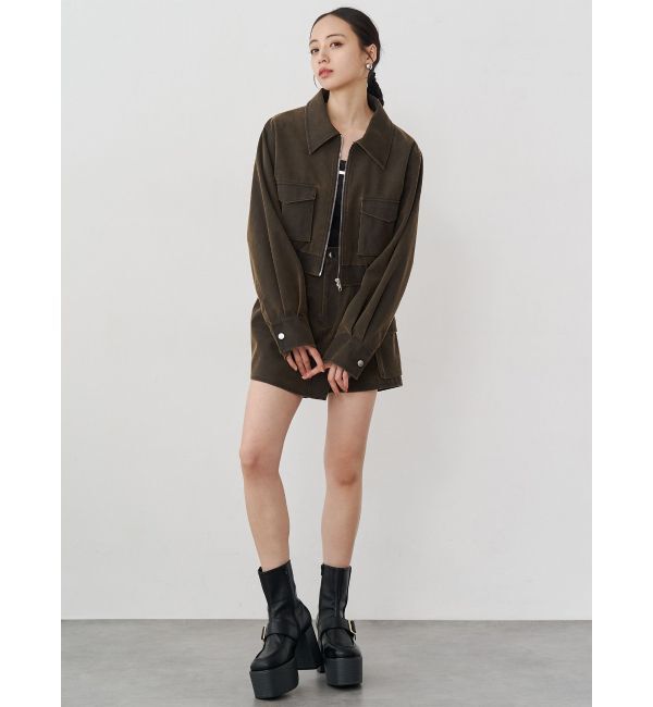 MURUA「ワンサイドスリットカーゴショートパンツ【セット販売対象】」|その他|