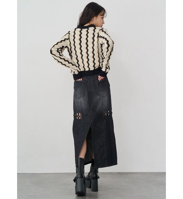 MURUA「ウェーブパターンリブニット」|ニット・セーター|