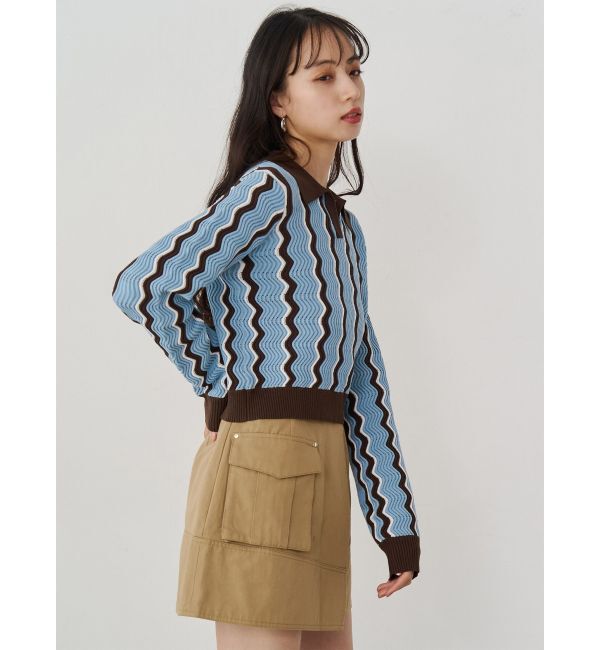 MURUA「ウェーブパターンリブニット」|ニット・セーター|